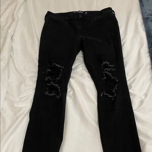 Hollister Black High-Rise Super Skinny Jeans
